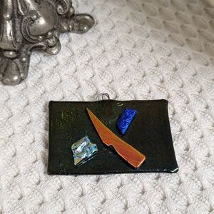 Handmade glass necklace pendant